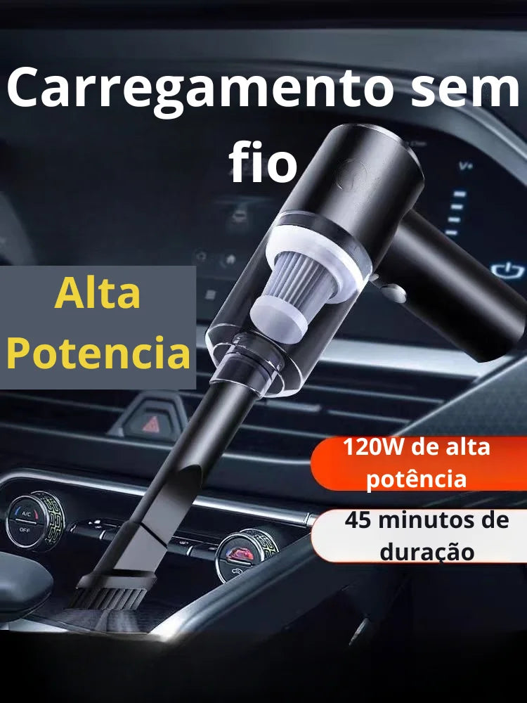 Mini Aspirador de Pó Full Premium Vacuum Cleaner Para Carros e Residências