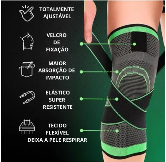 Compressão Articular com Massagem e Alças Cruzadas - Tensor para Articulações